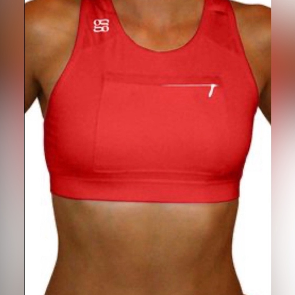 ❤️EUC Gracies Gear and training athletic Red half Tank w/pockets